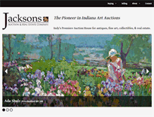 Tablet Screenshot of jacksons-auction.com